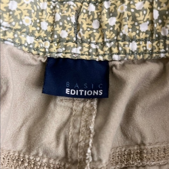 Women’s Basic Editions Khaki Capris, Sz M - Picture 2 of 7